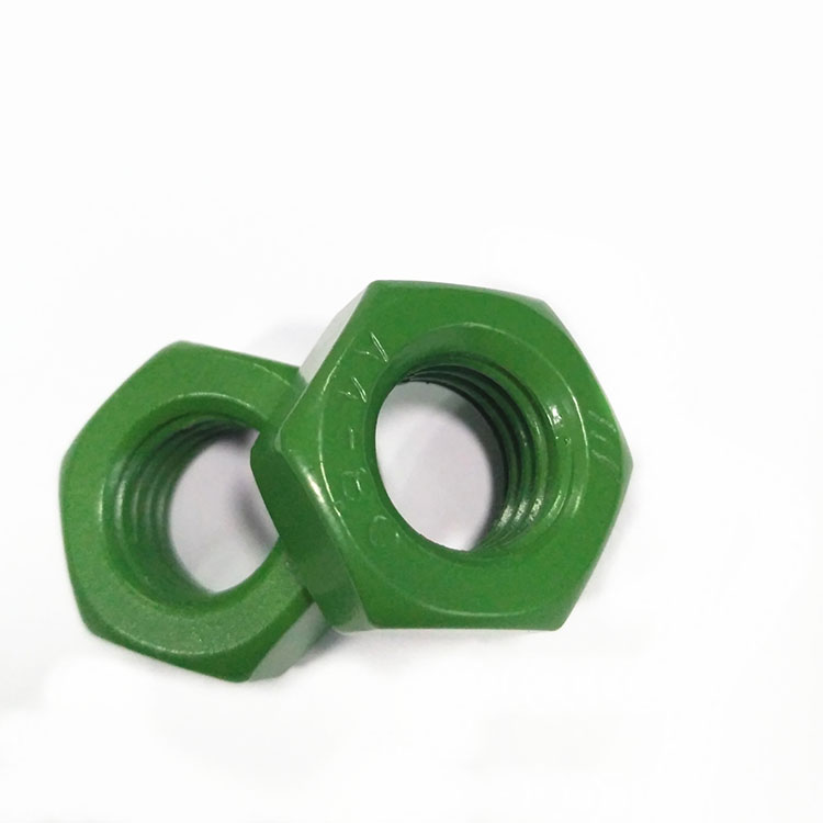 Dado esagonale in teflon verde DIN934 in acciaio inossidabile A2-70 A4-80 316 304