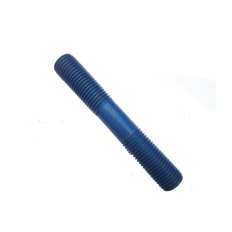 Bullone prigioniero in acciaio inossidabile 316L 316 304 in PTFE TEFLON blu a doppia estremità